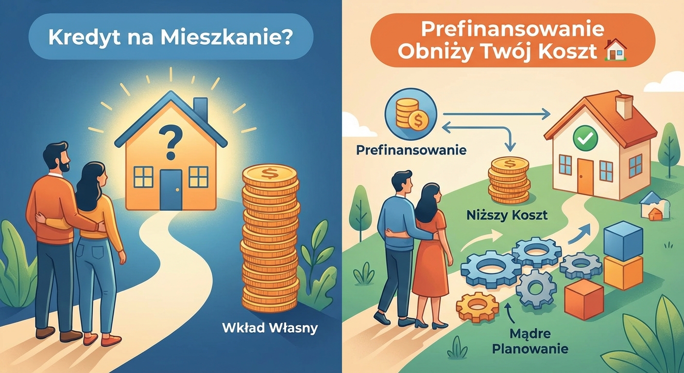 Klucze do nowego mieszkania leżące na planach architektonicznych obok kalkulatora.