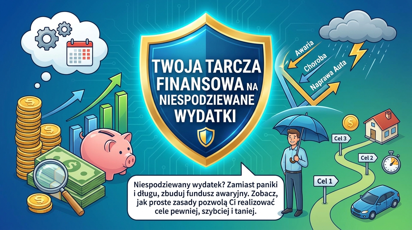 Tarcza chroniąca monetę euro przed deszczem symbolizująca fundusz awaryjny.