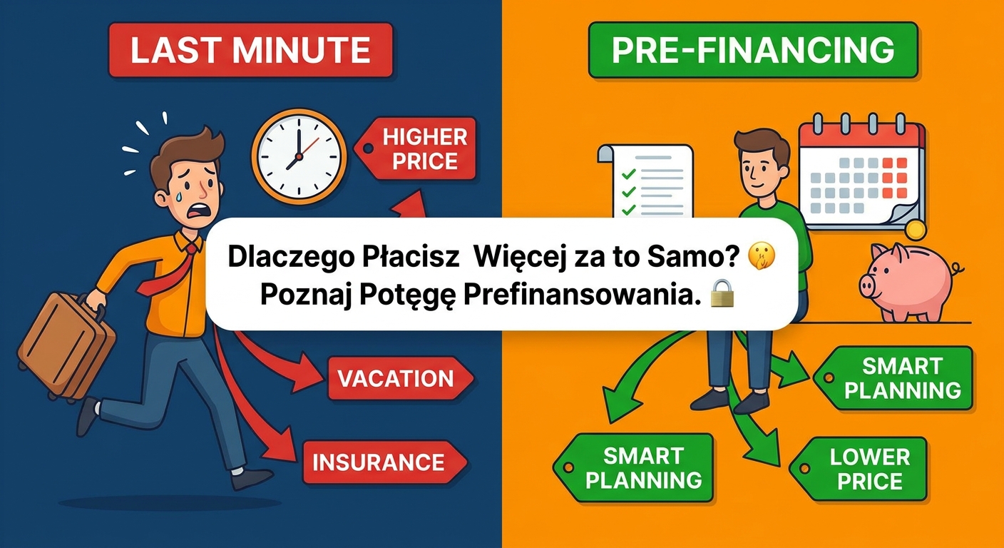 Osoba planująca wydatki w kalendarzu, porównująca ceny biletów lotniczych i ubezpieczenia.